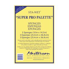 Paquet de 3 éponges pour palette super pro Masterson