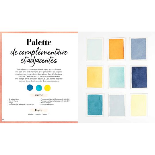 Aquarelle Créer avec des palettes restreintes, Laura Merle @enjoylamome