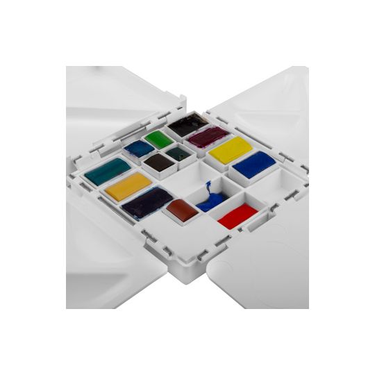 Palette de voyage Cloverleaf 13 godets et 4 palettes en fleur