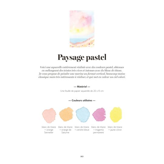 Tout peindre à l'aquarelle - Les paysages, Ondine de Peretti