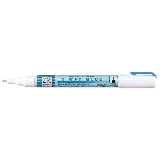 Stylo à colle à pointe feutre 2mm 2 way glue Zig Kuretake *
