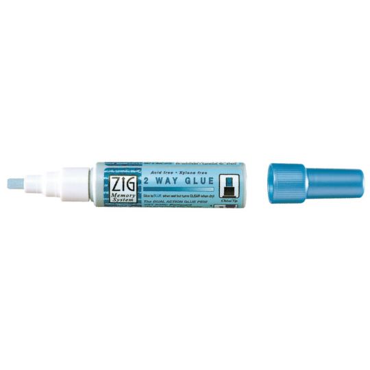 Stylo à colle à pointe large en feutre 4mm 2 way glue Zig Kuretake *
