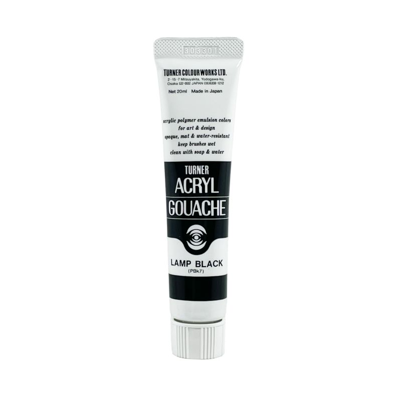 Noir de Carbone - acryl gouache Tube 20ml Turner