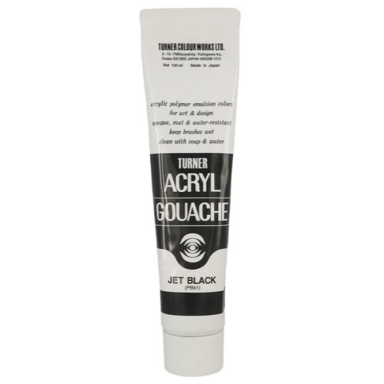 Noir Intense - acryl gouache Tube 20ml Turner