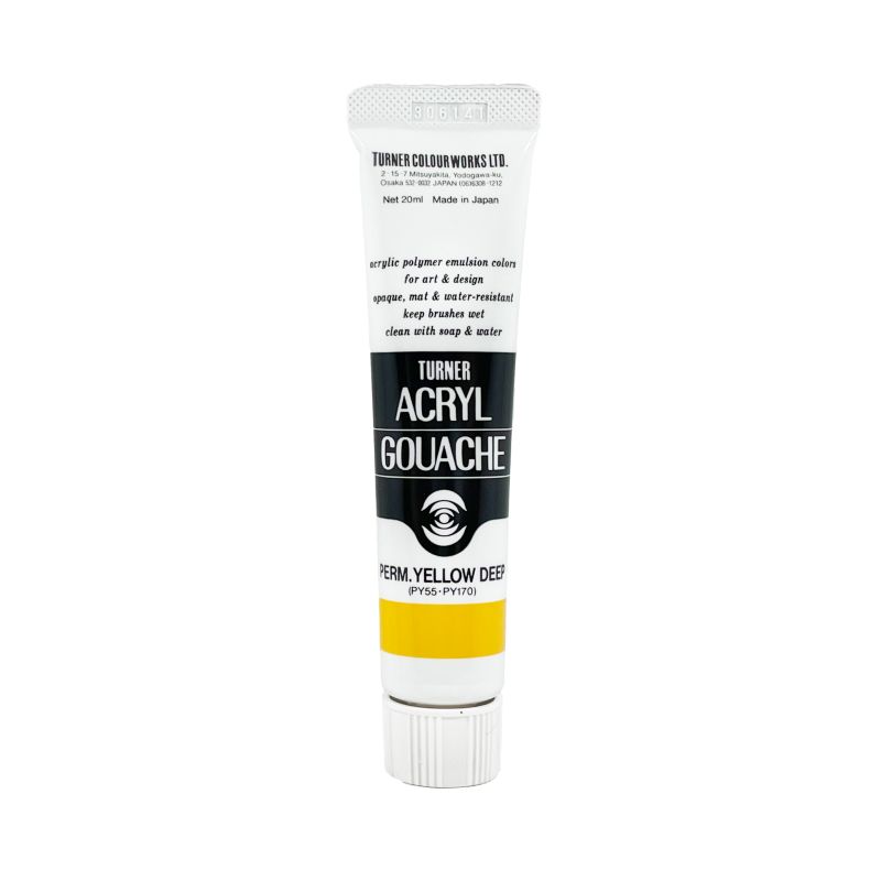 Jaune Profond Permanent - acryl gouache Tube 20ml Turner