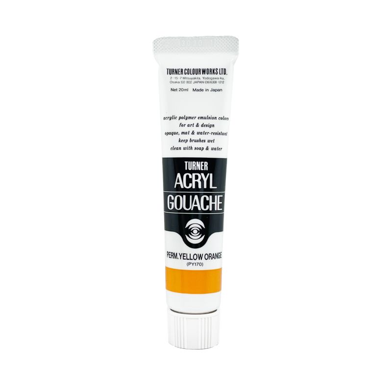 Jaune Orange Permanent - acryl gouache Tube 20ml Turner