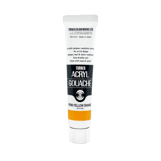 Jaune Orange Permanent - acryl gouache Tube 20ml Turner