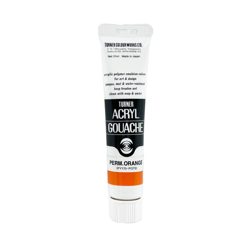 Orange Permanent - acryl gouache Tube 20ml Turner