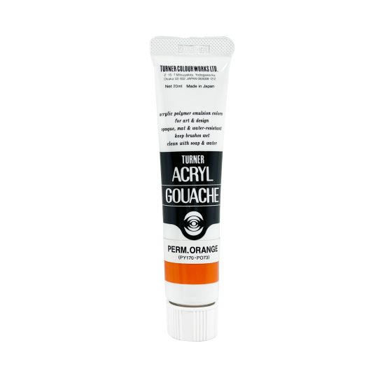 Orange Permanent - acryl gouache Tube 20ml Turner