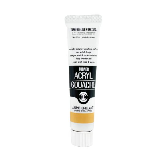 Jaune Brillant - acryl gouache Tube 20ml Turner