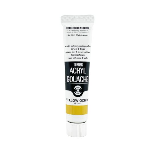 Ocre Jaune - acryl gouache Tube 20ml Turner