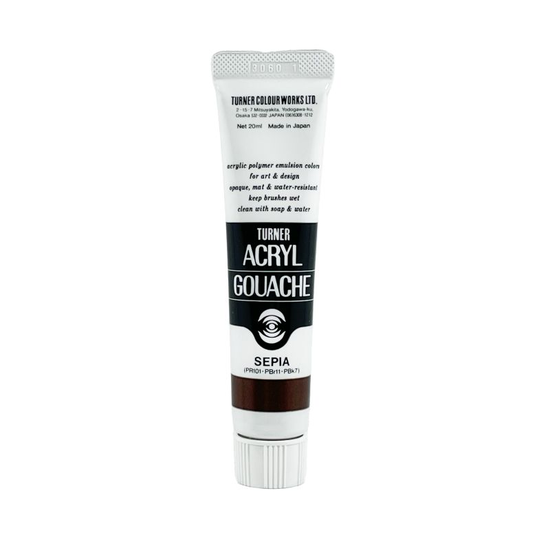 Sépia - acryl gouache Tube 20ml Turner