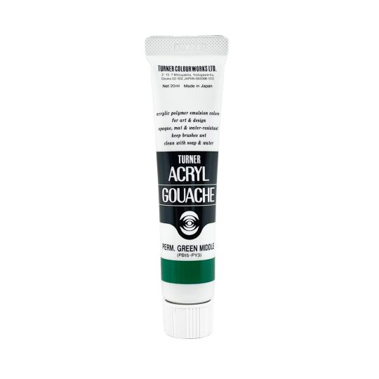 Vert Moyen Permanent - acryl gouache Tube 20ml Turner
