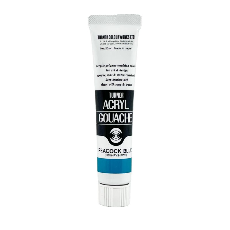 Bleu Paon - acryl gouache Tube 20ml Turner