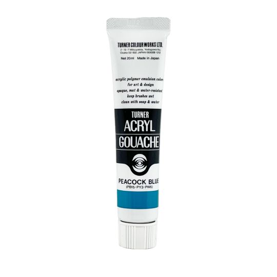 Bleu Paon - acryl gouache Tube 20ml Turner