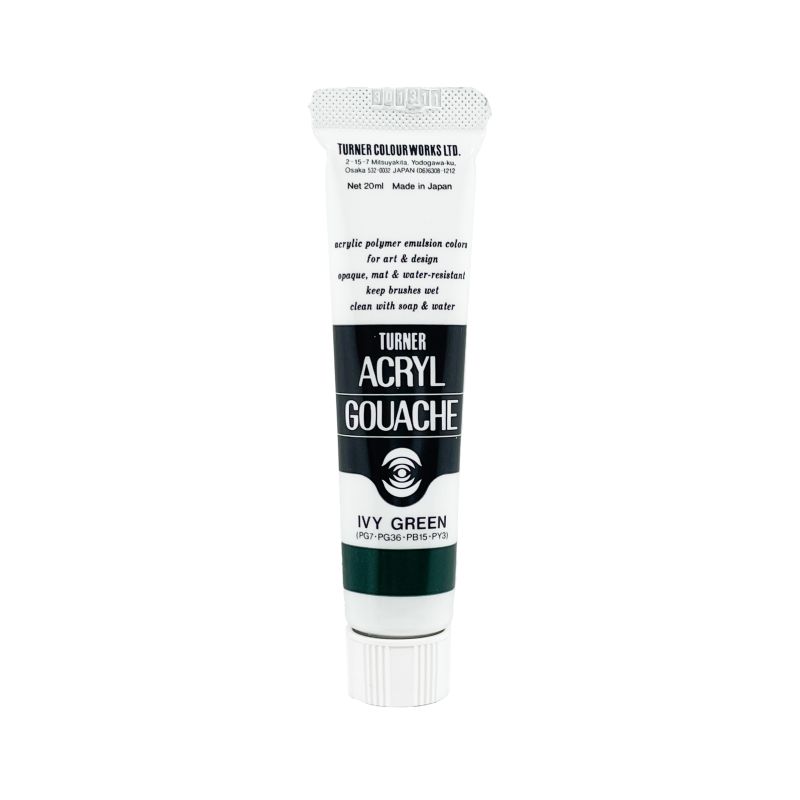 Vert Lierre des Bois - acryl gouache Tube 20ml Turner