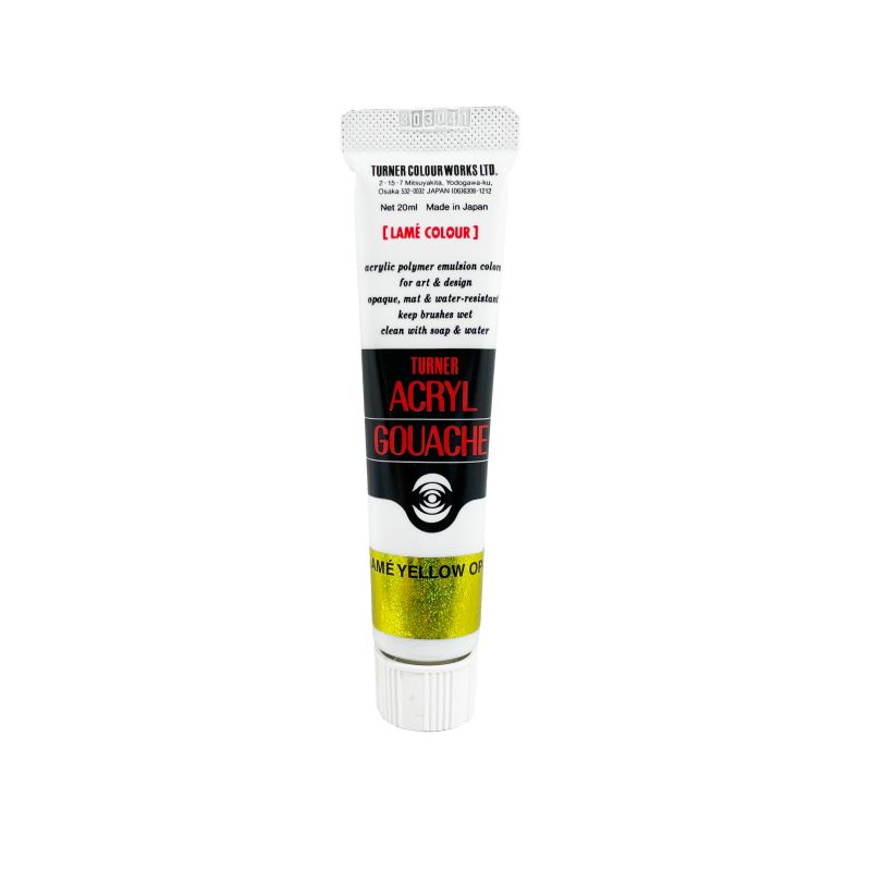 Lamé Opale Jaune - acryl gouache Tube 20ml Turner