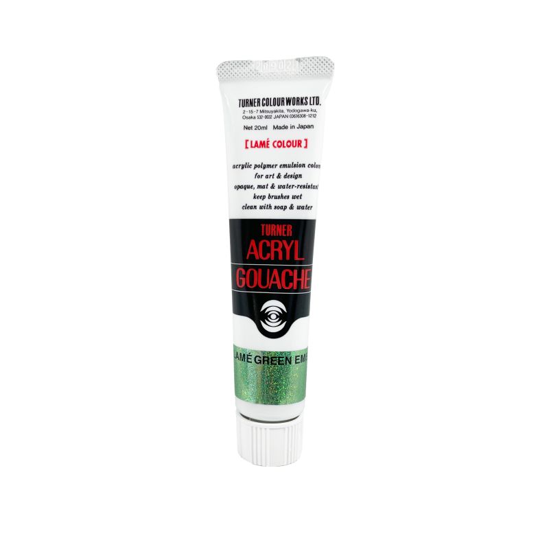 Lamé Vert Emeraude - acryl gouache Tube 20ml Turner