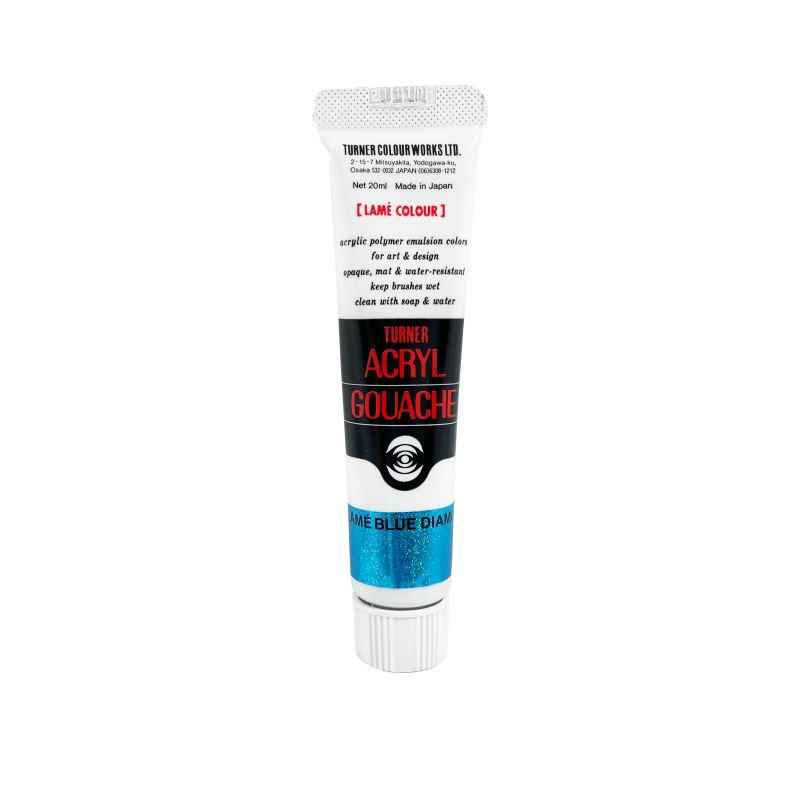 Lamé Diamant Bleu - acryl gouache Tube 20ml Turner