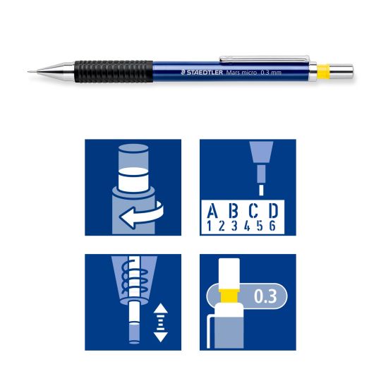 Porte-mine Mars micro Staedtler Ø 0,3 mm - B