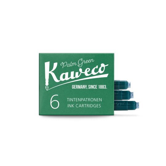 paquet de 6 cartouches d'encre Kaweco Vert