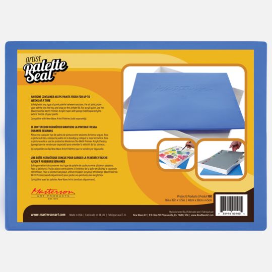 Artist palette seal Masterson 40 x 30 x 4,5 cm