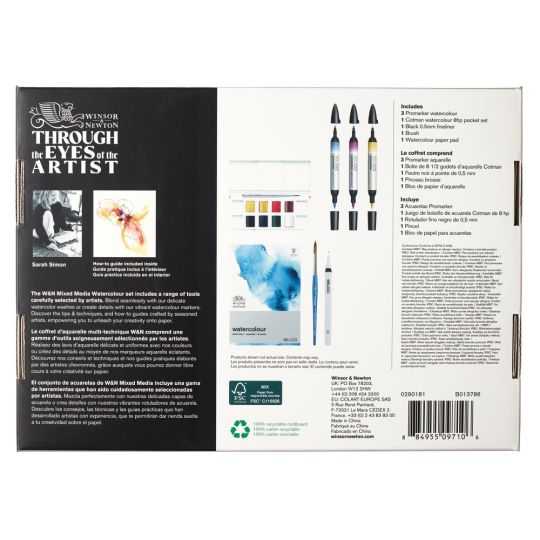Set mixed media de Sarah Simon par Winsor & Newton