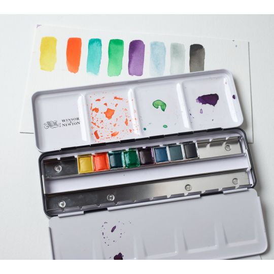 Boîte métal  Revival 8 ½ godets + 16 vides Winsor & Newton
