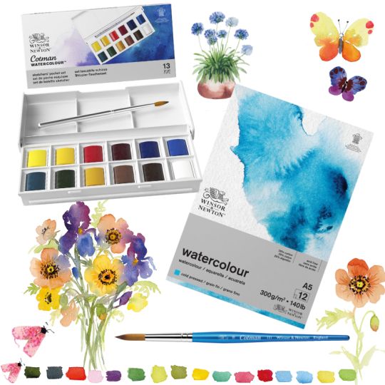 Débuter l'aquarelle kit, matériel et conseils de Blanche Tristant par Winsor&Newton