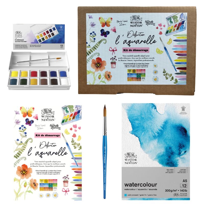 Débuter l'aquarelle kit, matériels et conseils de Blanche Tristant par Winsor & Newton