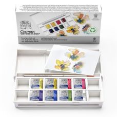 Boîte floral 8 ½ godets aquarelle en plastique Cotman W&N