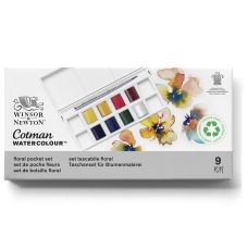 Boîte floral 8 ½ godets aquarelle en plastique Cotman W&N