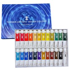 Coffret 24 Tubes 15ml aquarelles extra-fines en carton Turner *