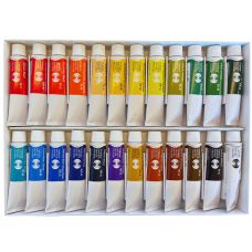 Coffret 24 Tubes 15ml aquarelles extra-fines en carton Turner *
