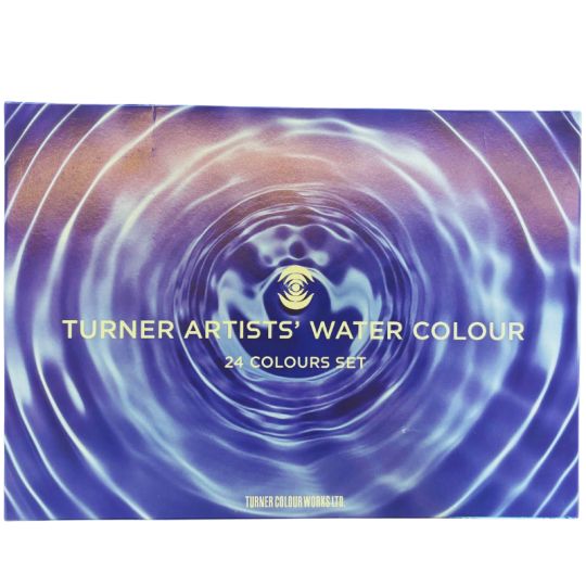 Coffret 24 Tubes 15ml aquarelles extra-fines en carton Turner *
