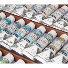 Coffret 50 tubes 5ml super-granuleuse + pinceau Da Vinci Horadam en bois Schmincke