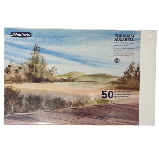 Coffret 50 tubes 5ml super-granuleuse + pinceau Da Vinci Horadam en bois Schmincke