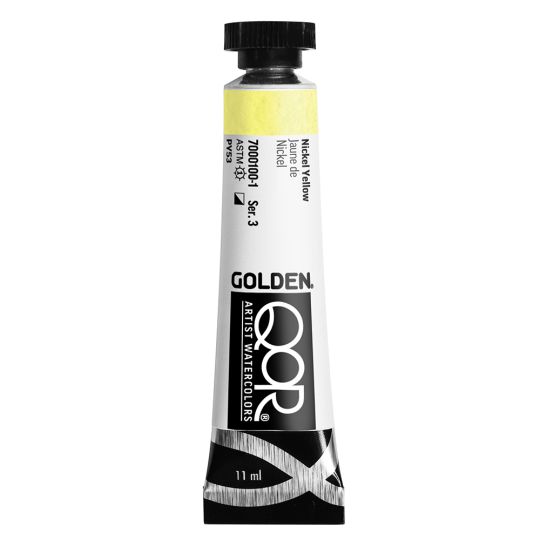 Jaune de Nickel  Aquarelle Tube 11ml QoR