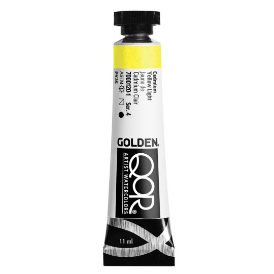 Jaune de Cadmium clair  Aquarelle Tube 11ml QoR