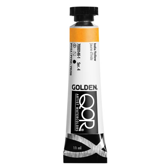Jaune d'Inde  Aquarelle Tube 11ml QoR