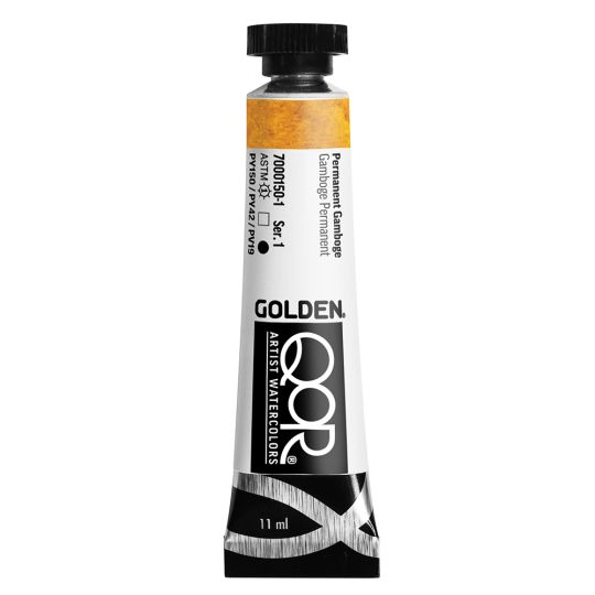 Gamboge permanent  Aquarelle Tube 11ml QoR