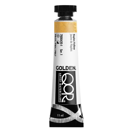 Jaune de Naples  Aquarelle Tube 11ml QoR