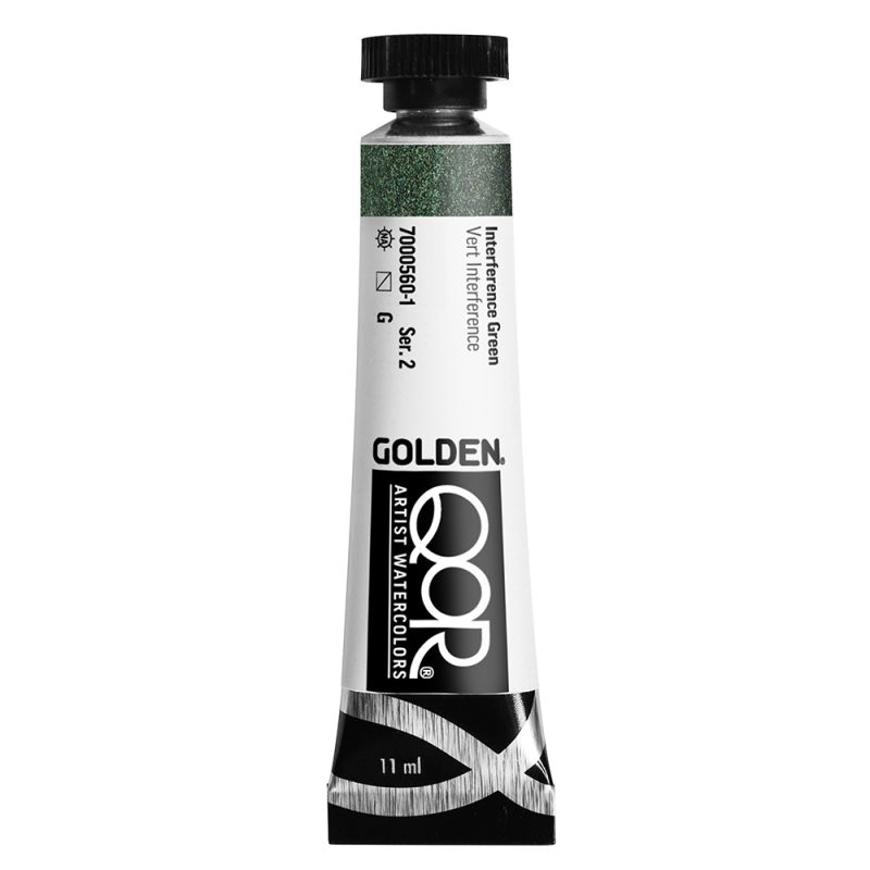 Vert interférence - aquarelle Artist Tube 11ml QoR