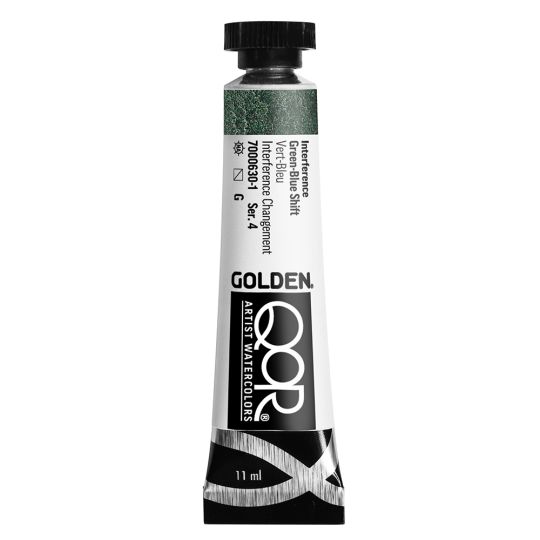 Vert bleu interférence  - aquarelle Artist Tube 11ml QoR