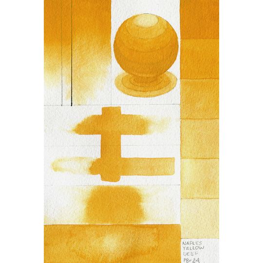 Jaune de Naples profond - aquarelle Artist Tube 11ml QoR