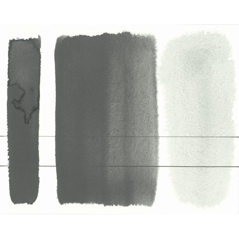 Noir graphite - Aquarelle Aquarius ½ godet Roman Szmal
