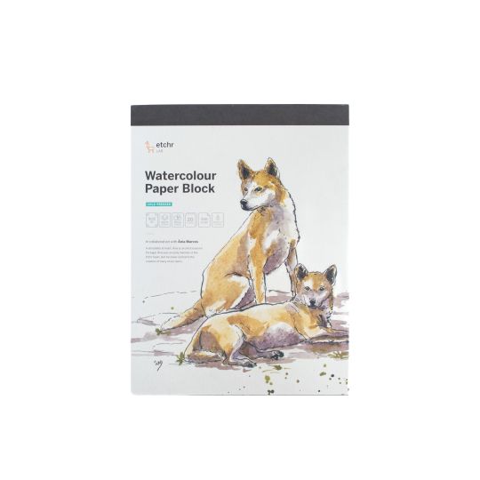Bloc aquarelle 100% coton Etchr 22.8x30.4 350g 20f grain fin