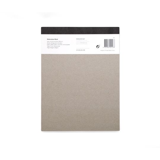 Bloc aquarelle 100% coton Etchr 22.8x30.4 350g 20f grain satiné
