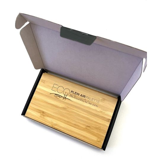 Coffret aquarelle vide de 10 emplacements Plein Air en bambou Michael Solovyev