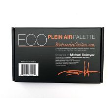 Coffret aquarelle vide de 10 emplacements Plein Air en bambou Michael Solovyev